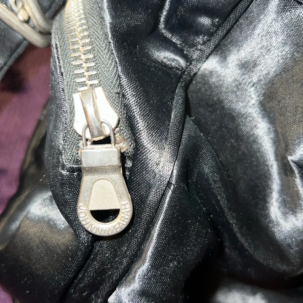 JOHNNY FARAH SATIN DRAWSTRING BAG/ VINTAGE - Picture 9 of 10